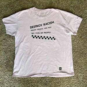 RVCA Destroy Racism T Shirt XL
